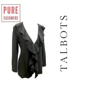 Black Cashmere Talbots Cardigan